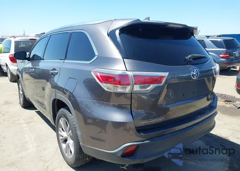 2015 Toyota Highlander Xle V6 from USA, damaged, VIN 5TDKKRFH5FS061581